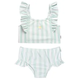 2-Piece Toddler Girls UPF 50  Stripe Swimsuit Set