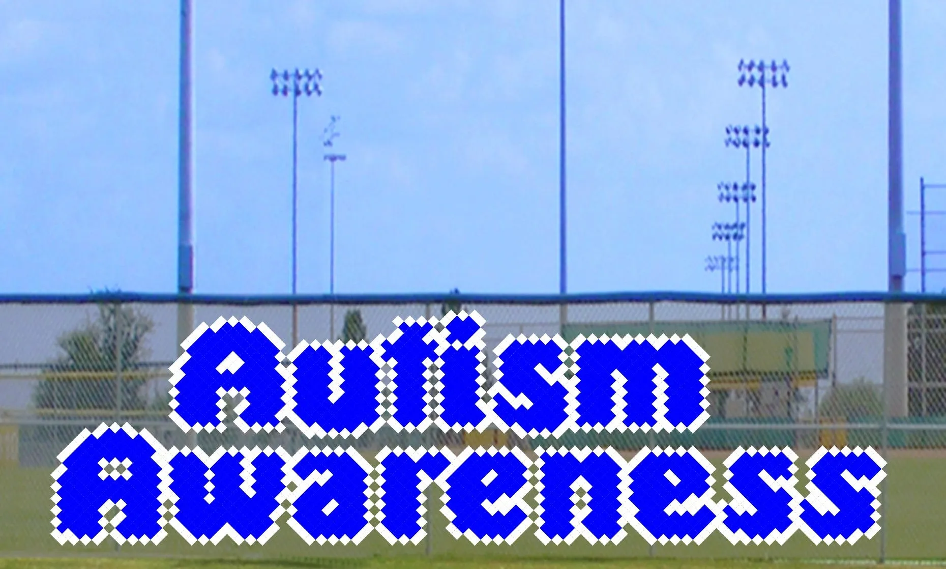 6' x 20' Autism Awareness Letters - 2 Colors