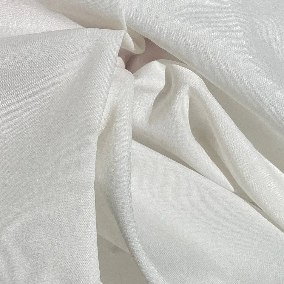 60" 100% Nylon White Faille 5 OZ Woven Fabric By the Yard