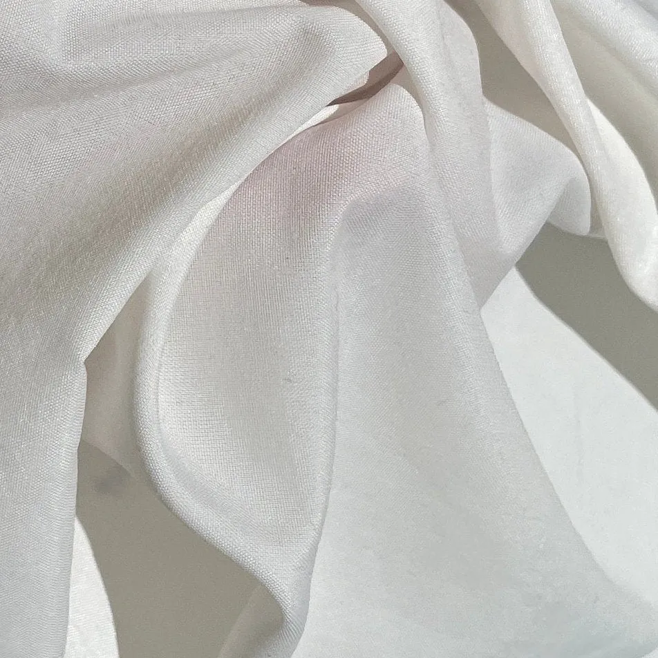 60" 100% Nylon White Faille 5 OZ Woven Fabric By the Yard