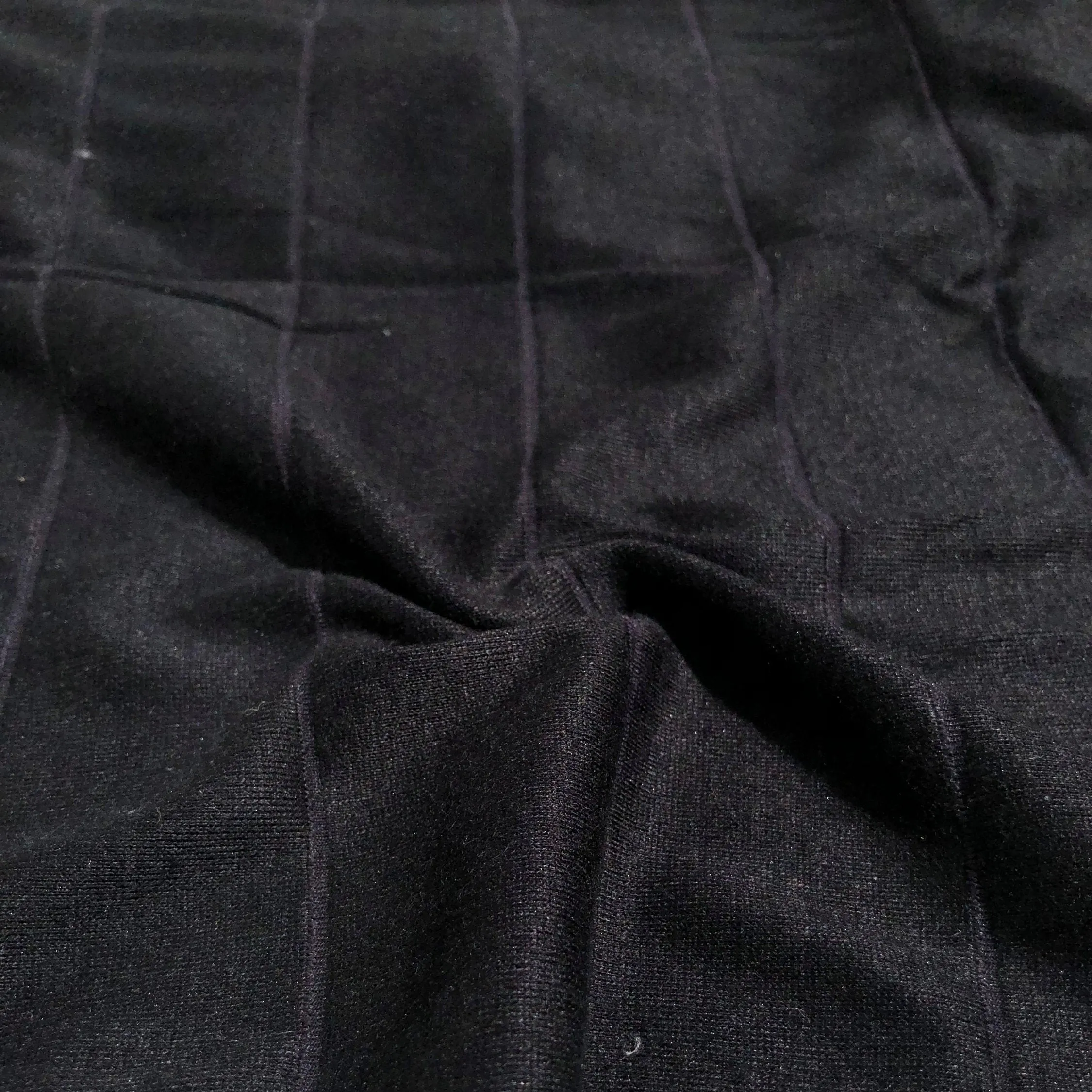 68" Modal Jersey Spandex  Stretch Piece Dyed Black Striped Knit Fabric By the Yard