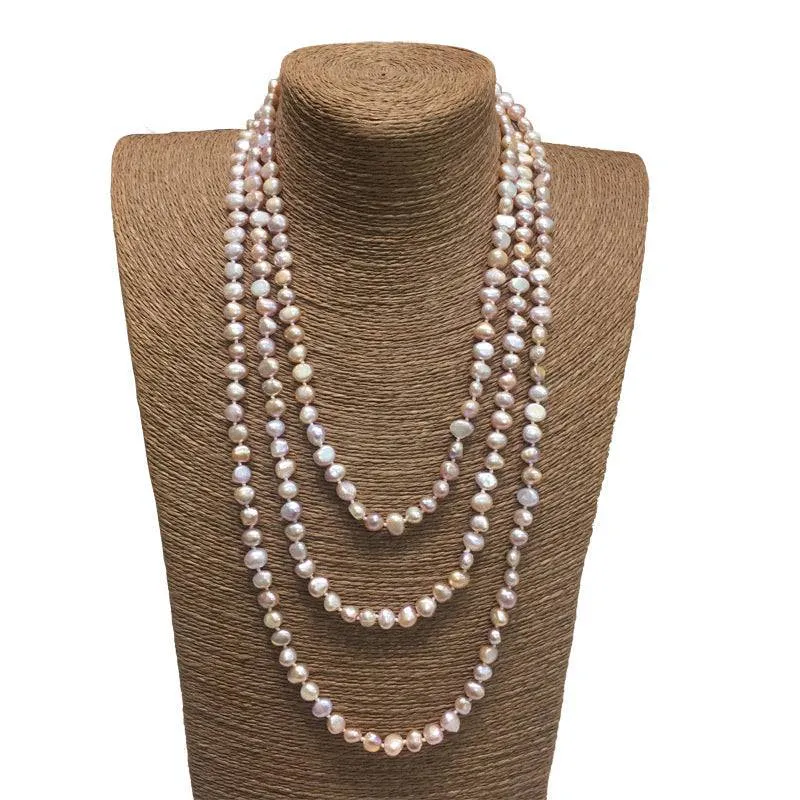 70" Length Baroque Freshwater Pearl Necklace