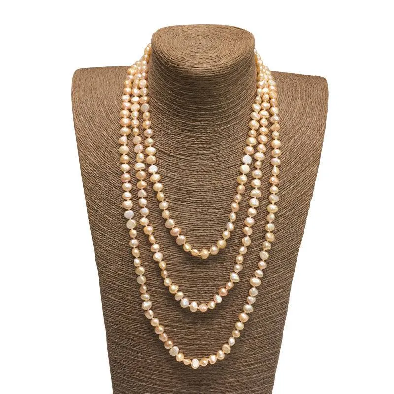 70" Length Baroque Freshwater Pearl Necklace