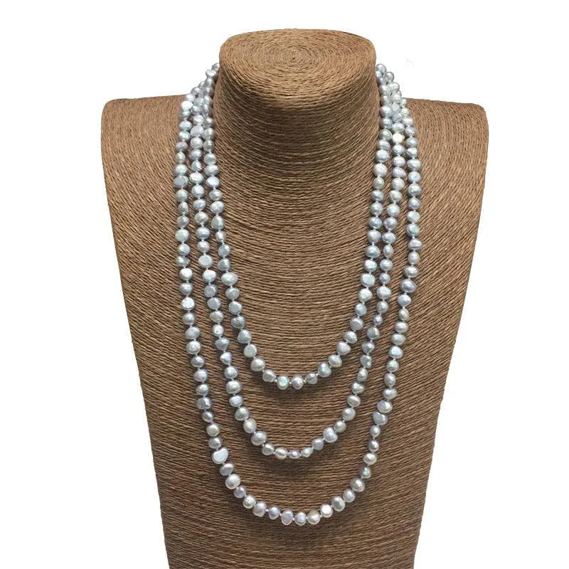 70" Length Baroque Freshwater Pearl Necklace