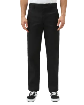 873 Slim Straight Work Trousers in Black