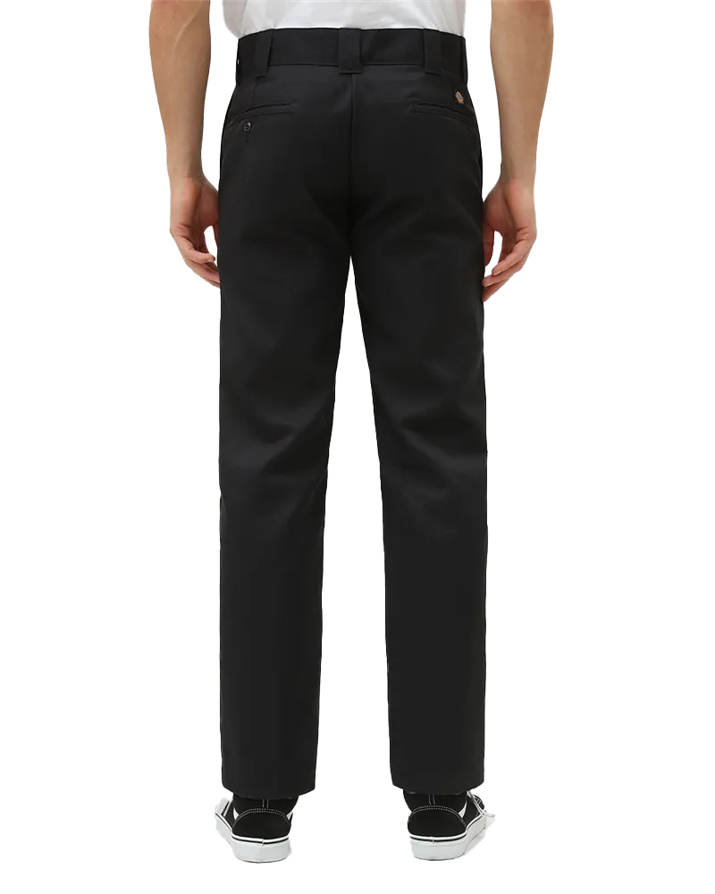 873 Slim Straight Work Trousers in Black