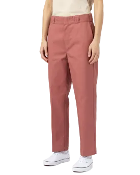 874 Cropped Trousers in Whitered Rose