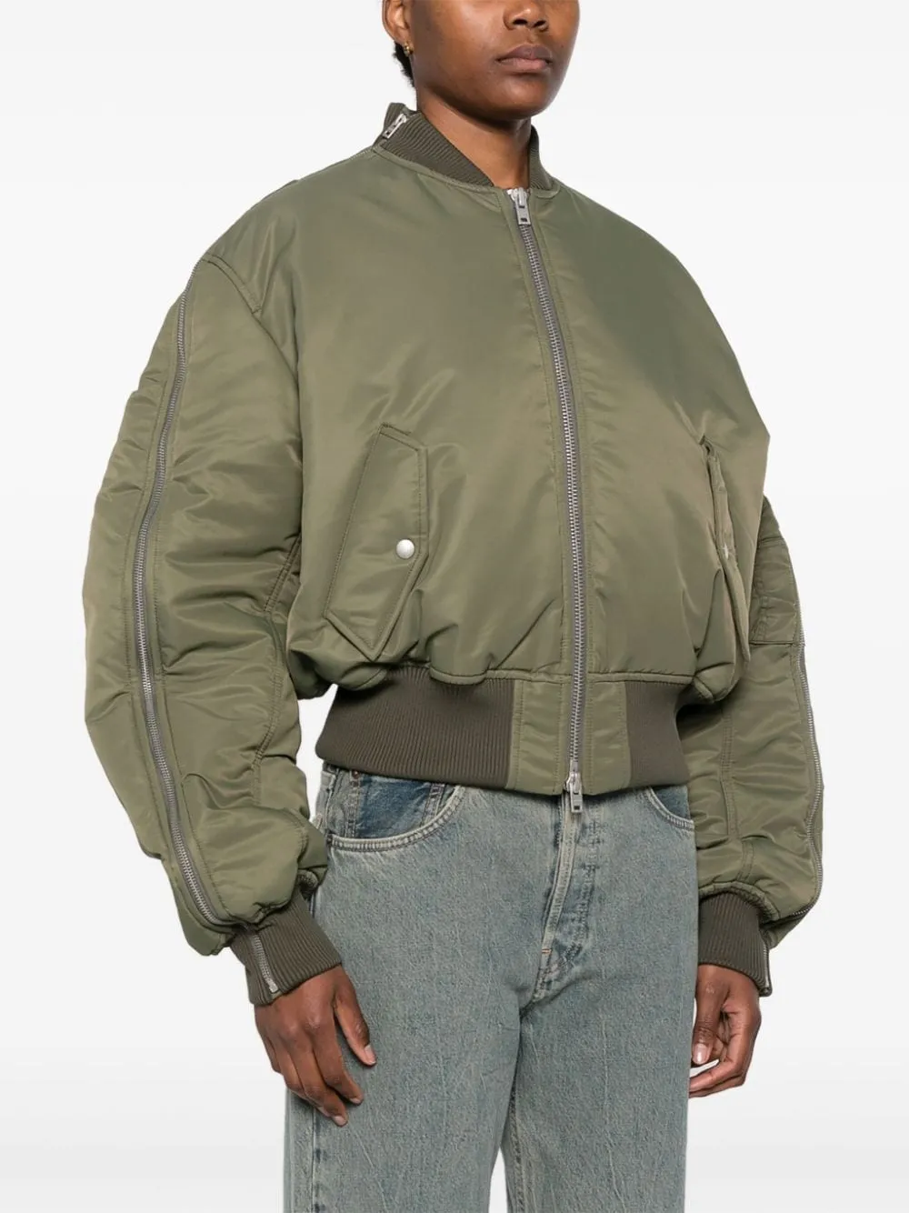 ACNE STUDIOS 24SS Green Women's Bomber Jacket