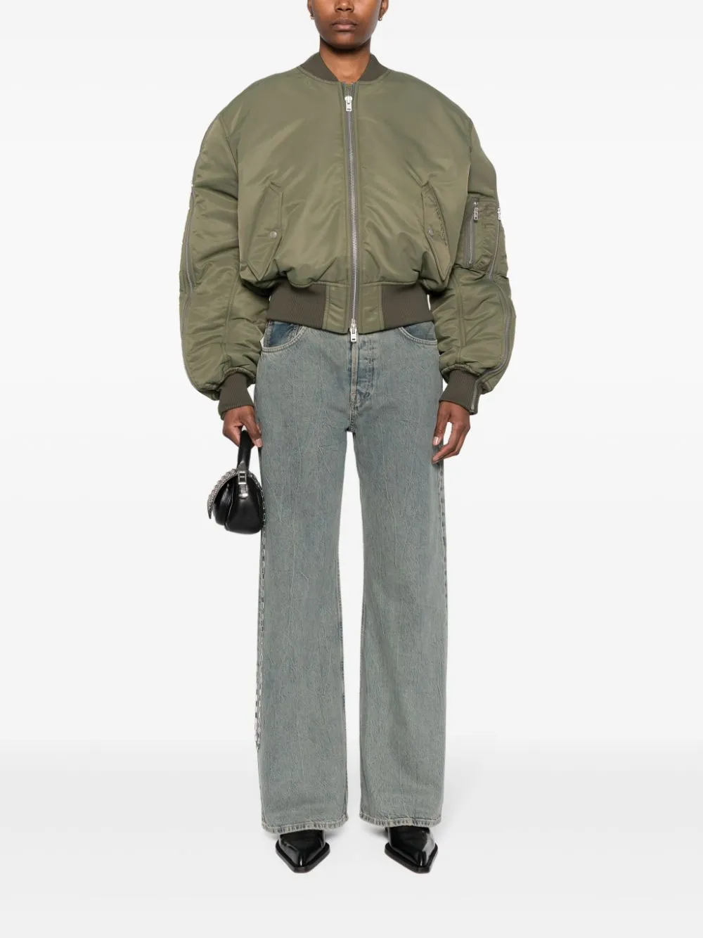 ACNE STUDIOS 24SS Green Women's Bomber Jacket