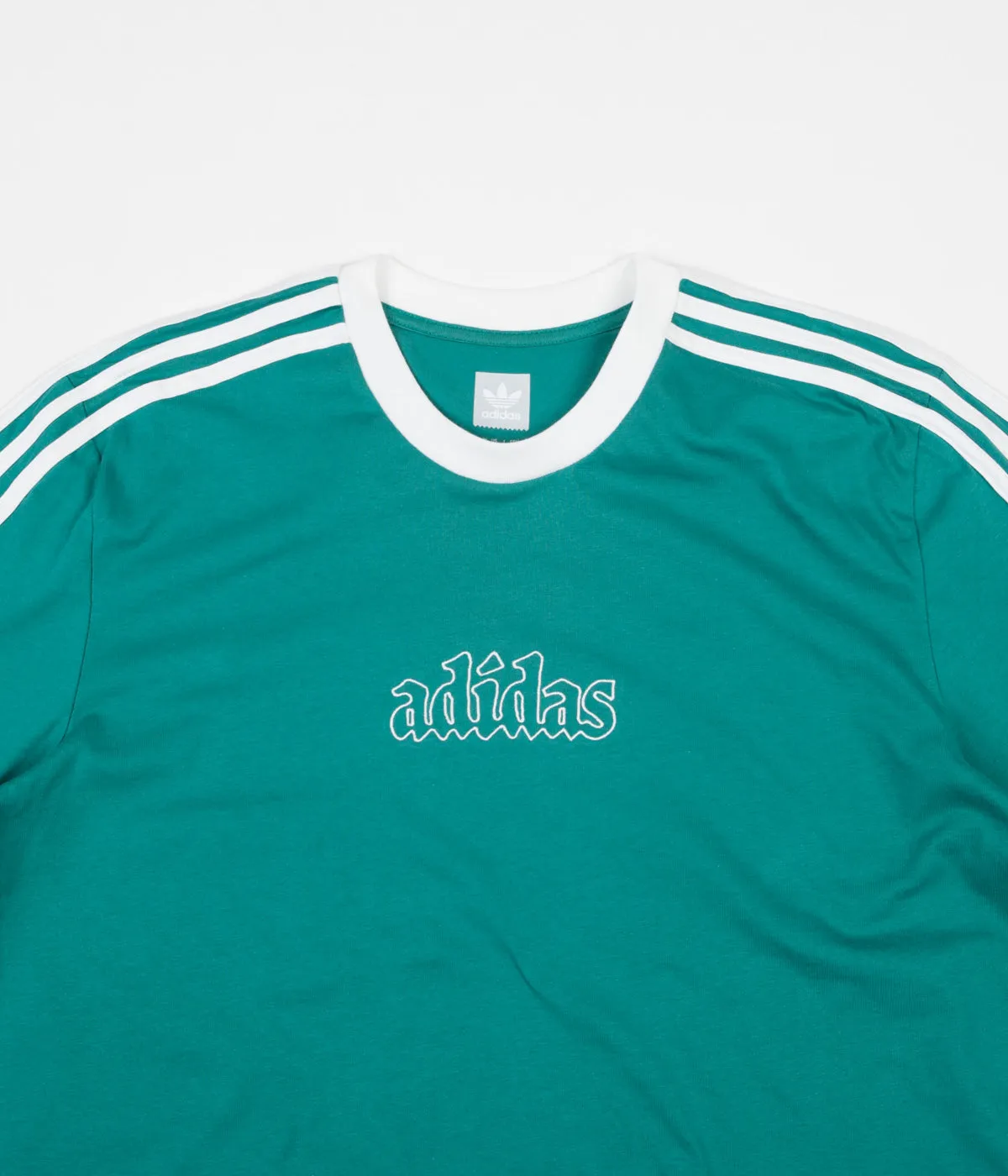 Adidas Creston Long Sleeve T-Shirt - Active Green / White