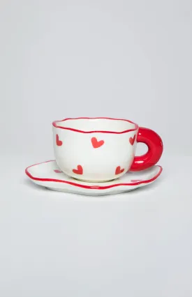 Adore Red Heart Mug Set