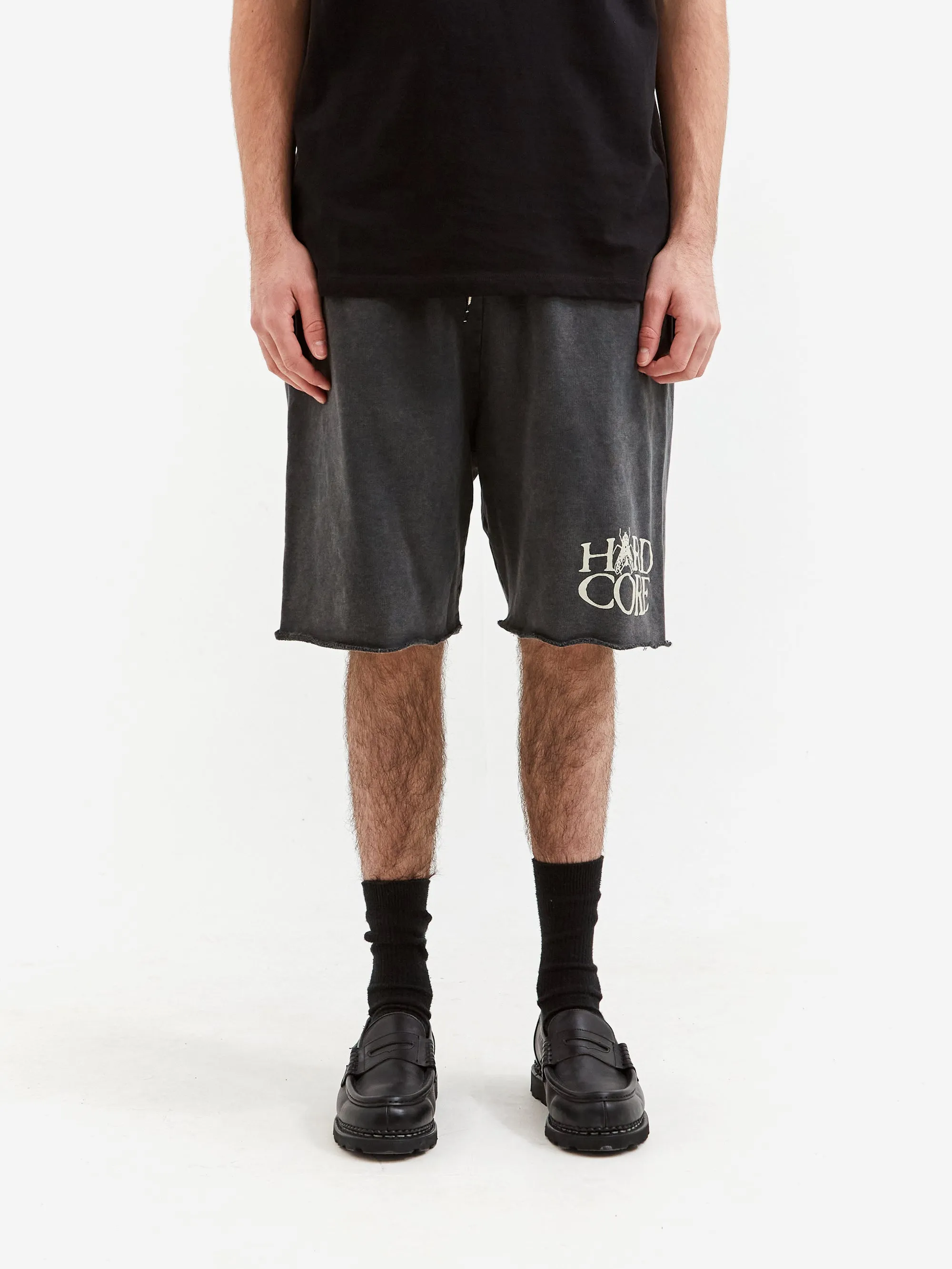 Aries Aged Hardcore Sweatshort - Black