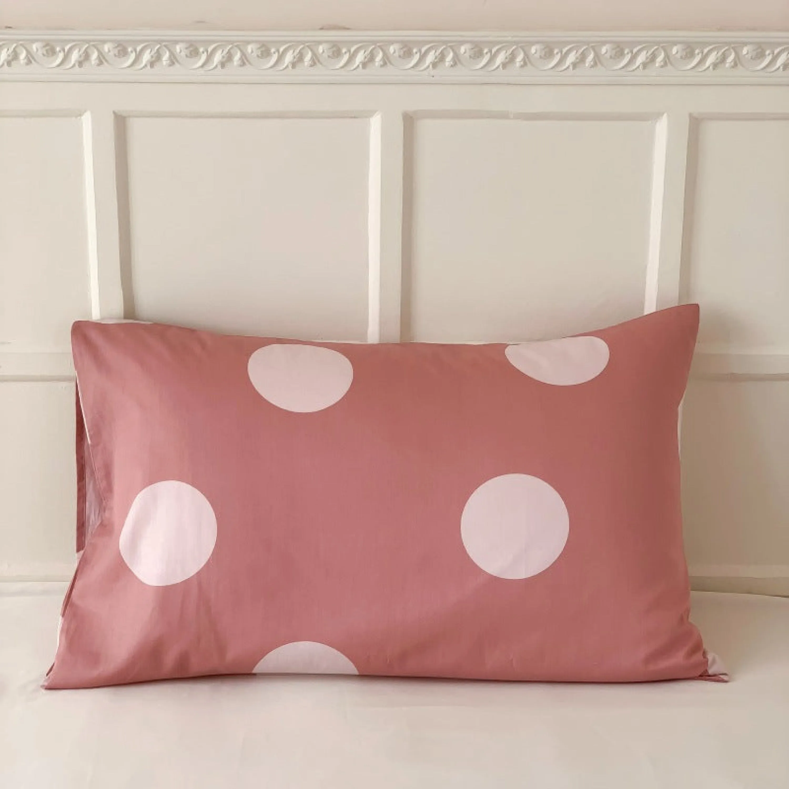 Assorted Warm Tone Polka Dot Pillowcases