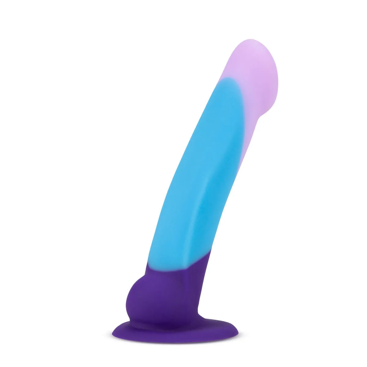 Avant By Blush® | Purple Haze D16: Artisan 7 Inch Curved G-Spot Dildo with Suction Cup Base - Elegantly Made with Smooth Ultrasilk® Purio™ Silicone