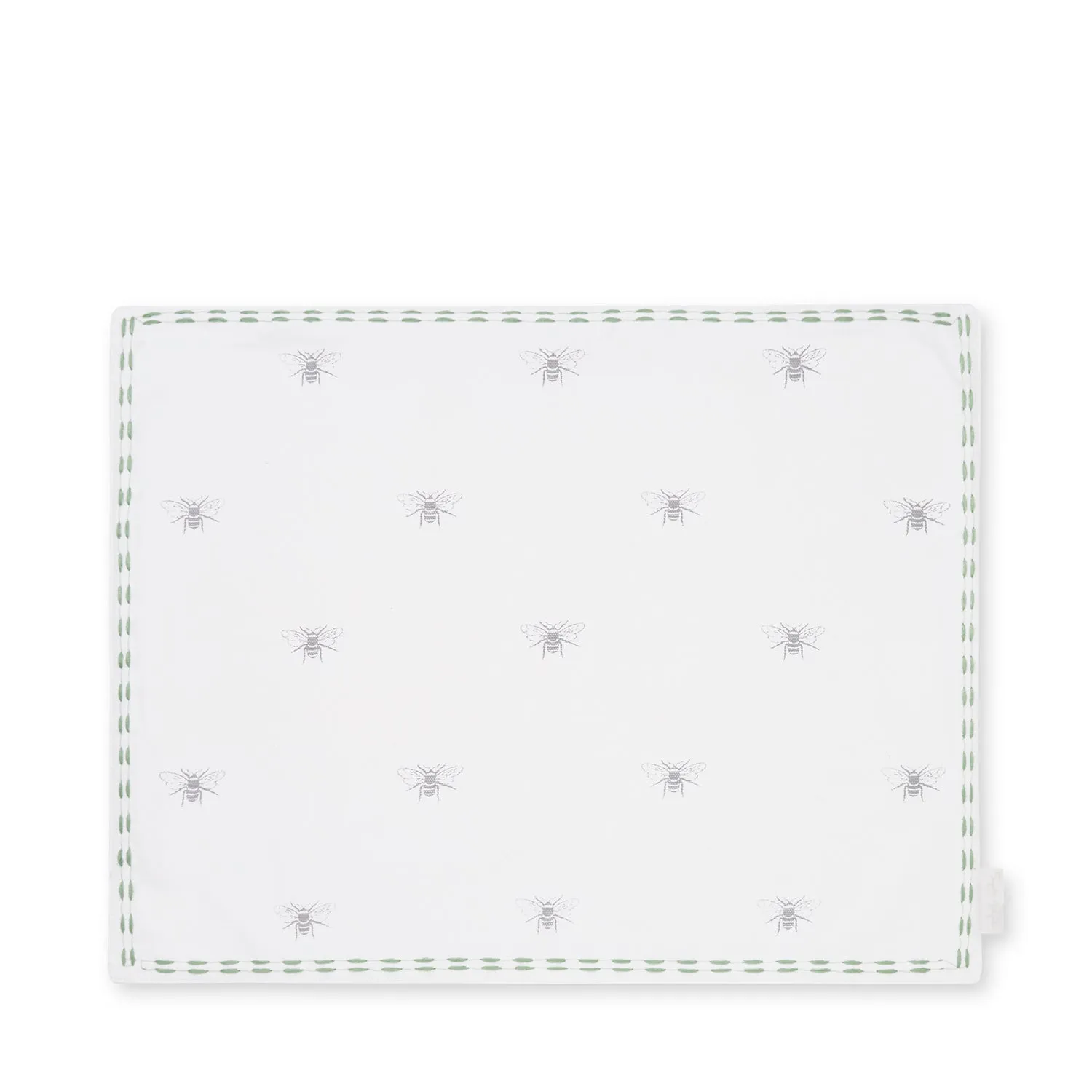 Bees Embroidered Fabric Placemats (Set of 2)