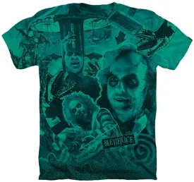 Beetlejuice Three Times The Charm Heather Kelly Green T-Shirt