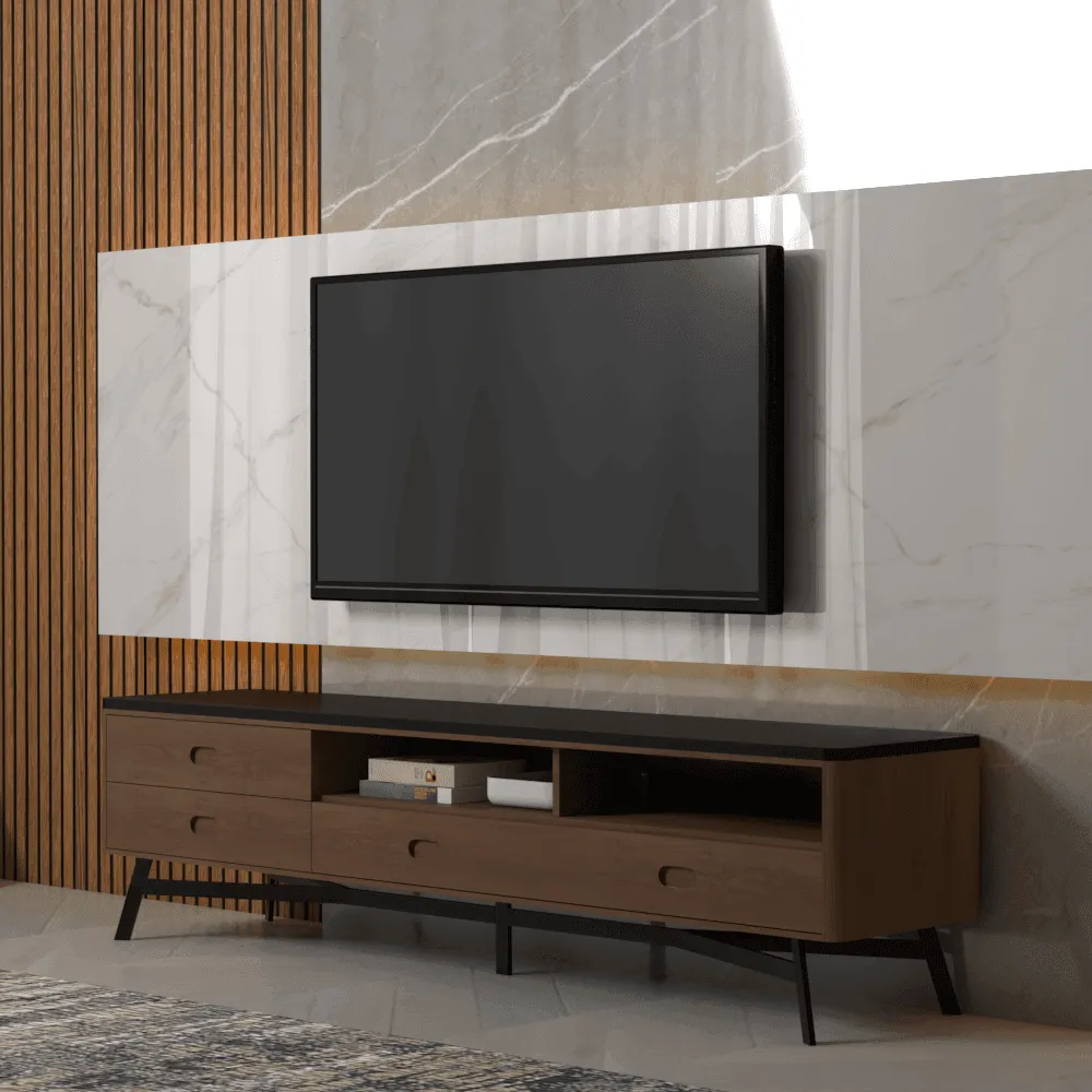 Bellevue Lava Stone TV Console