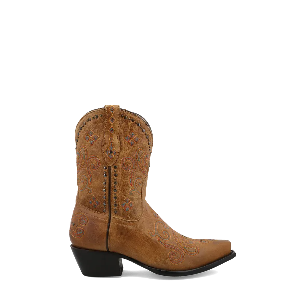 BLACK STAR WOMEN'S AUBREY CARAMEL BOOTIES WBSN014