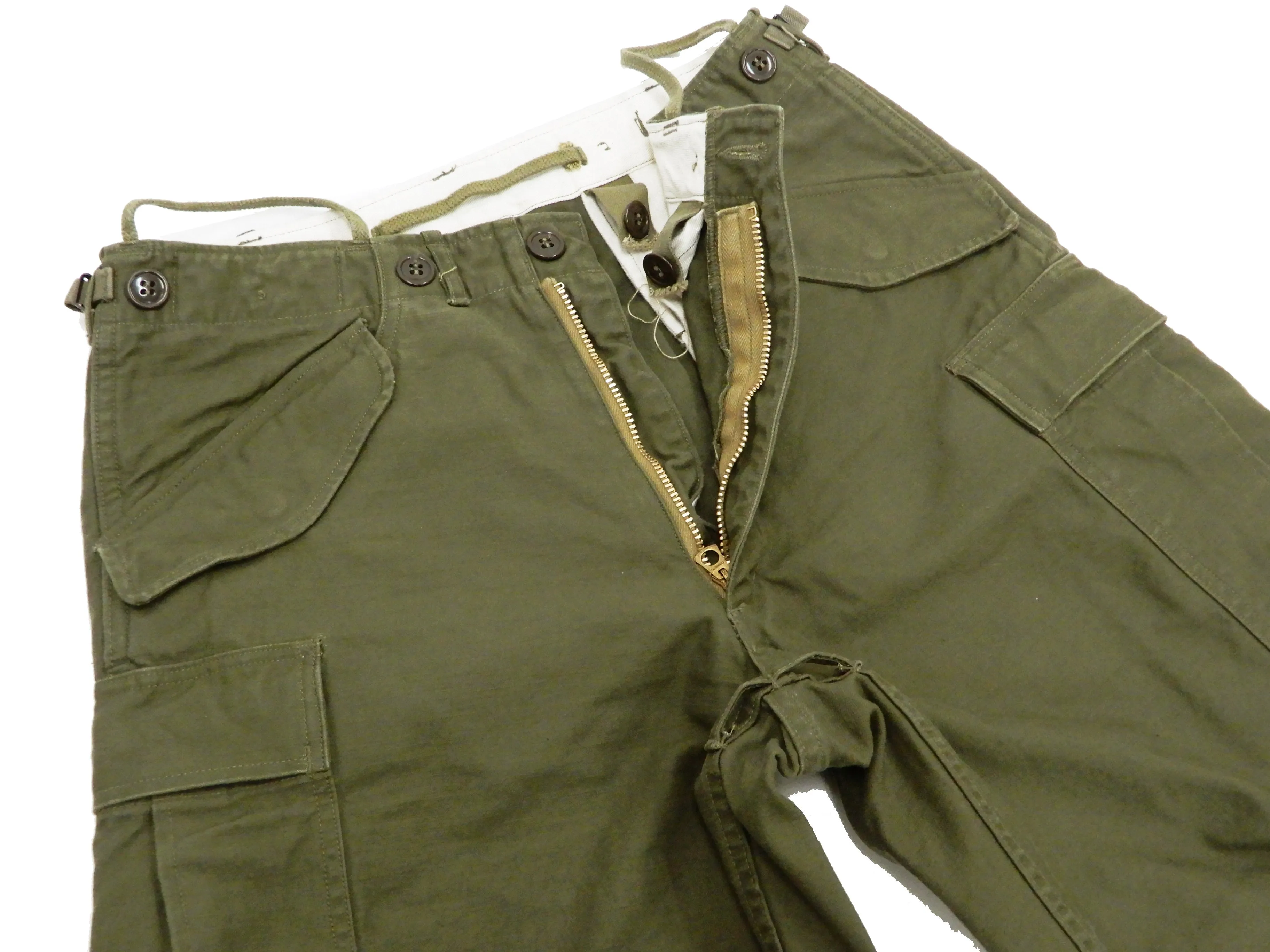 Buzz Rickson Cargo Pants Men's US Army Korean War M-1951 Field Trouser BR41962 Olive