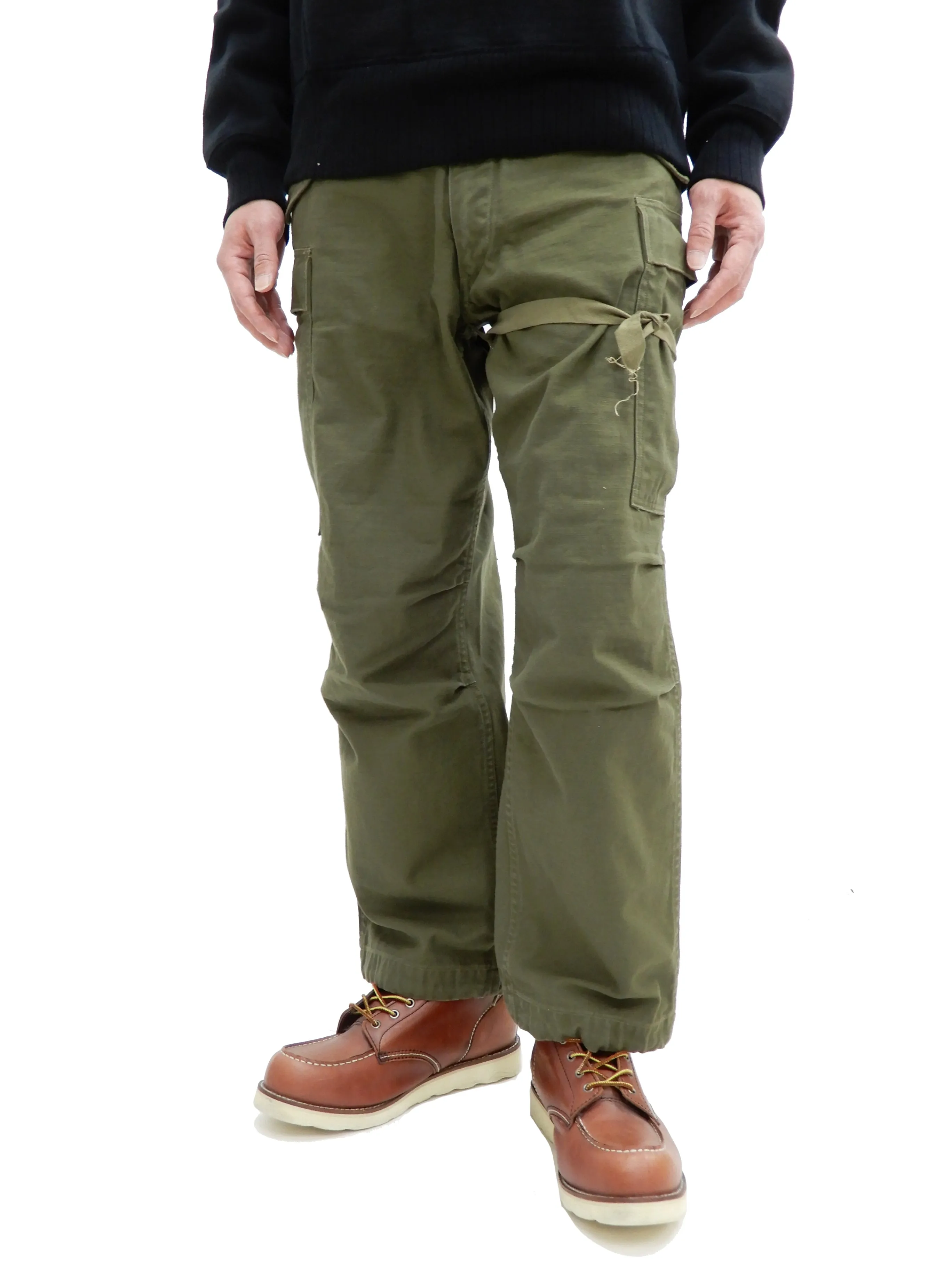 Buzz Rickson Cargo Pants Men's US Army Korean War M-1951 Field Trouser BR41962 Olive