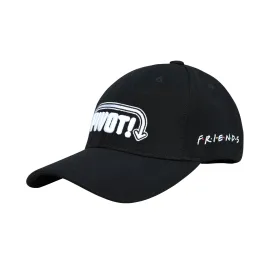 BZ HEADWEAR FRIENDS "PIVOT" BASEBALL CAP FOR MEN IN BLACK | PACK OF 1/1U