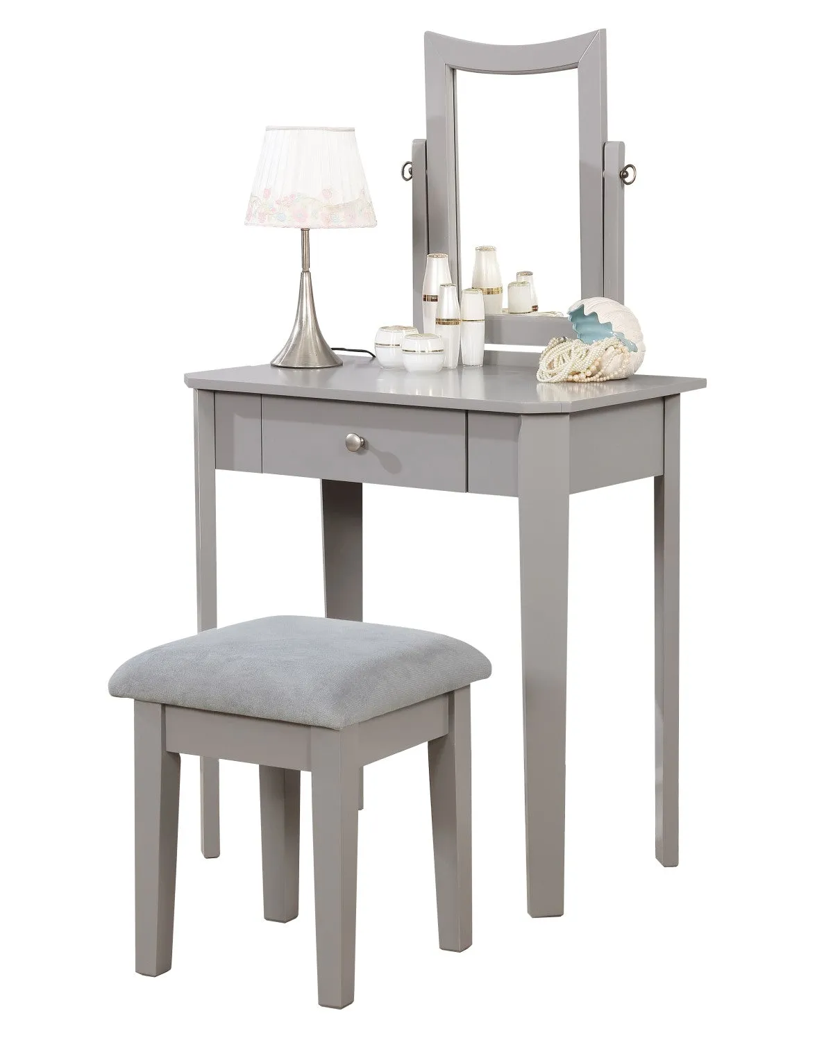 Cecilia Vanity Set in Grey