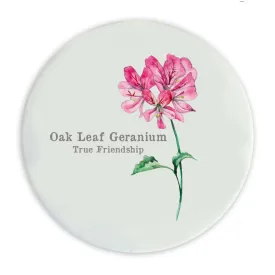 Ceramic Coaster - Flowers Oak Leaf