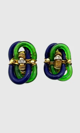 CHANEL Archimede Seguso 50s Glass Venetian Murano Earrings