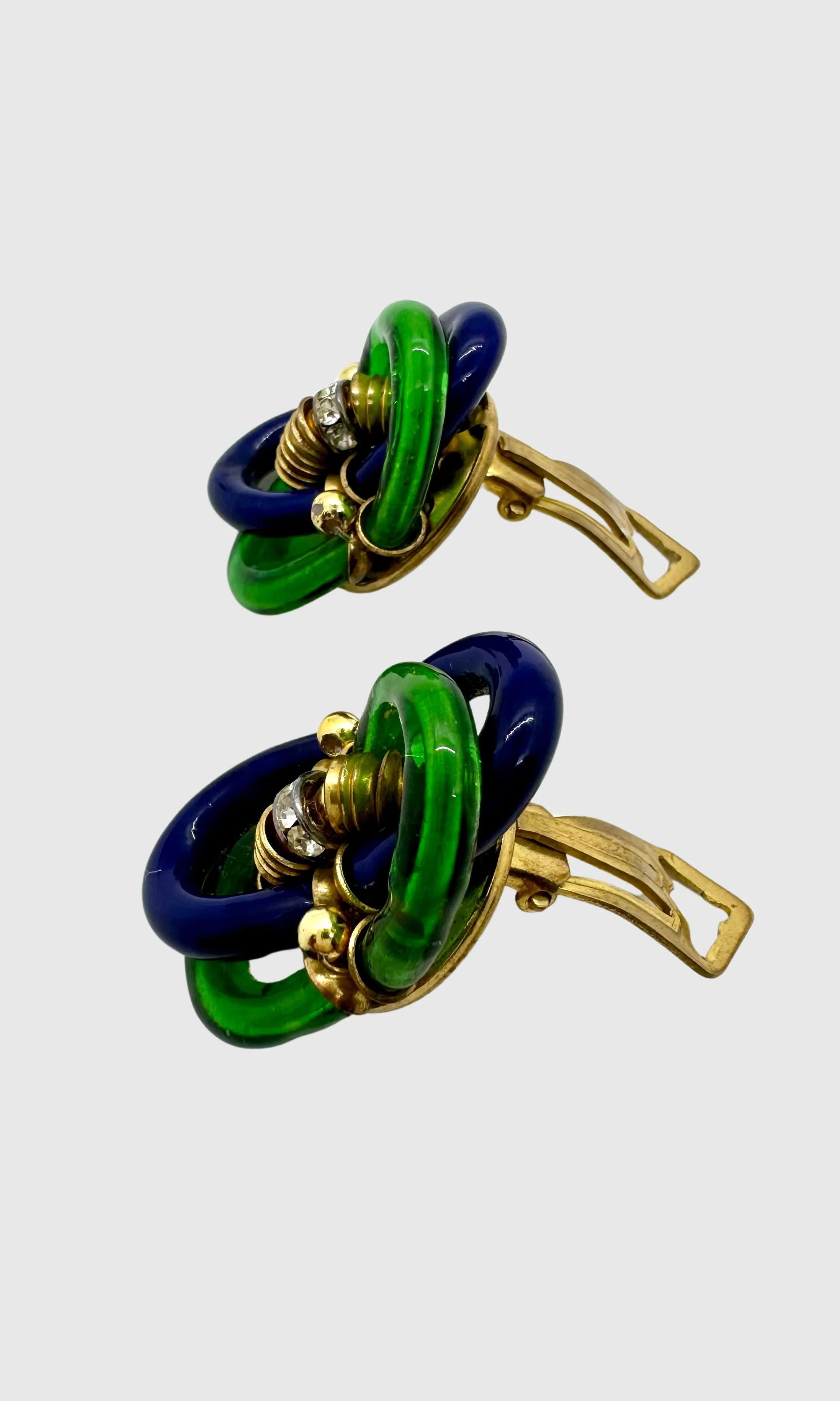 CHANEL Archimede Seguso 50s Glass Venetian Murano Earrings