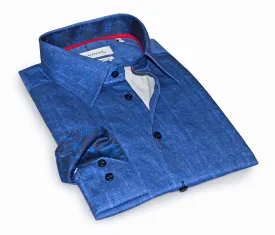 Charles ty  Button-Up  Shirt With Contrast Details // Blue // Contemporary Fit (Regular)