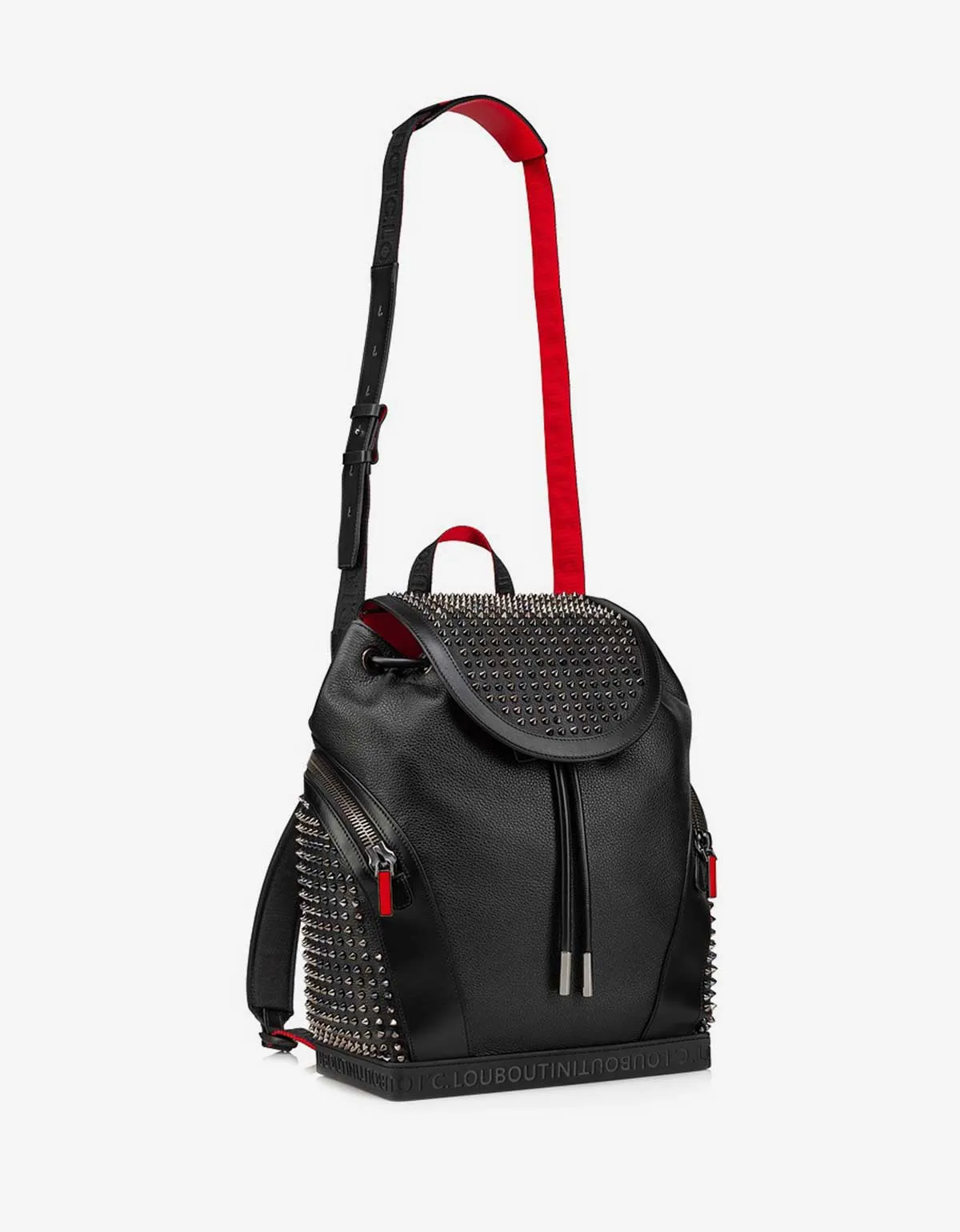 Christian Louboutin Explorafunk Black Leather Backpack