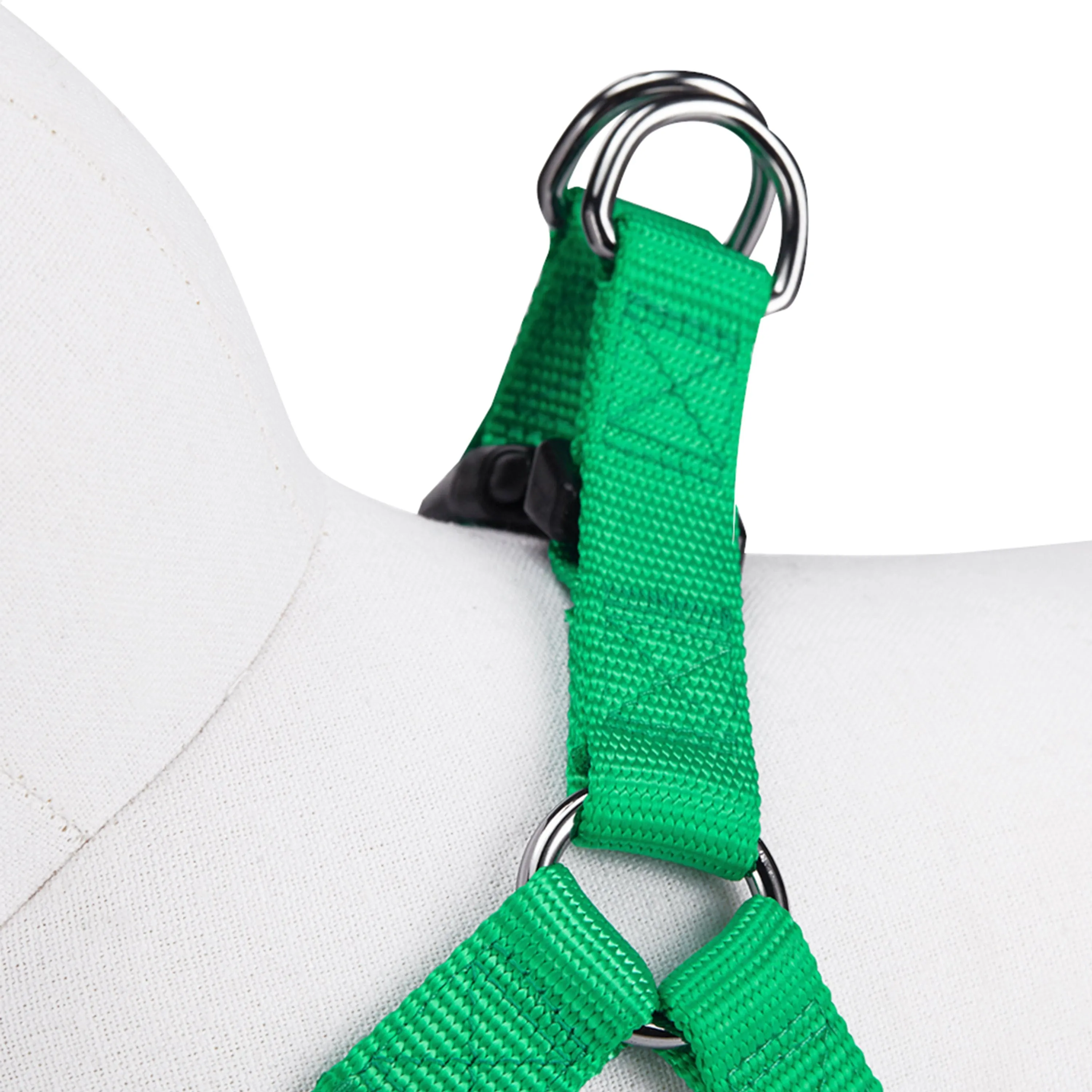 Classic Solid Color Adjustable Dog Harness, Green