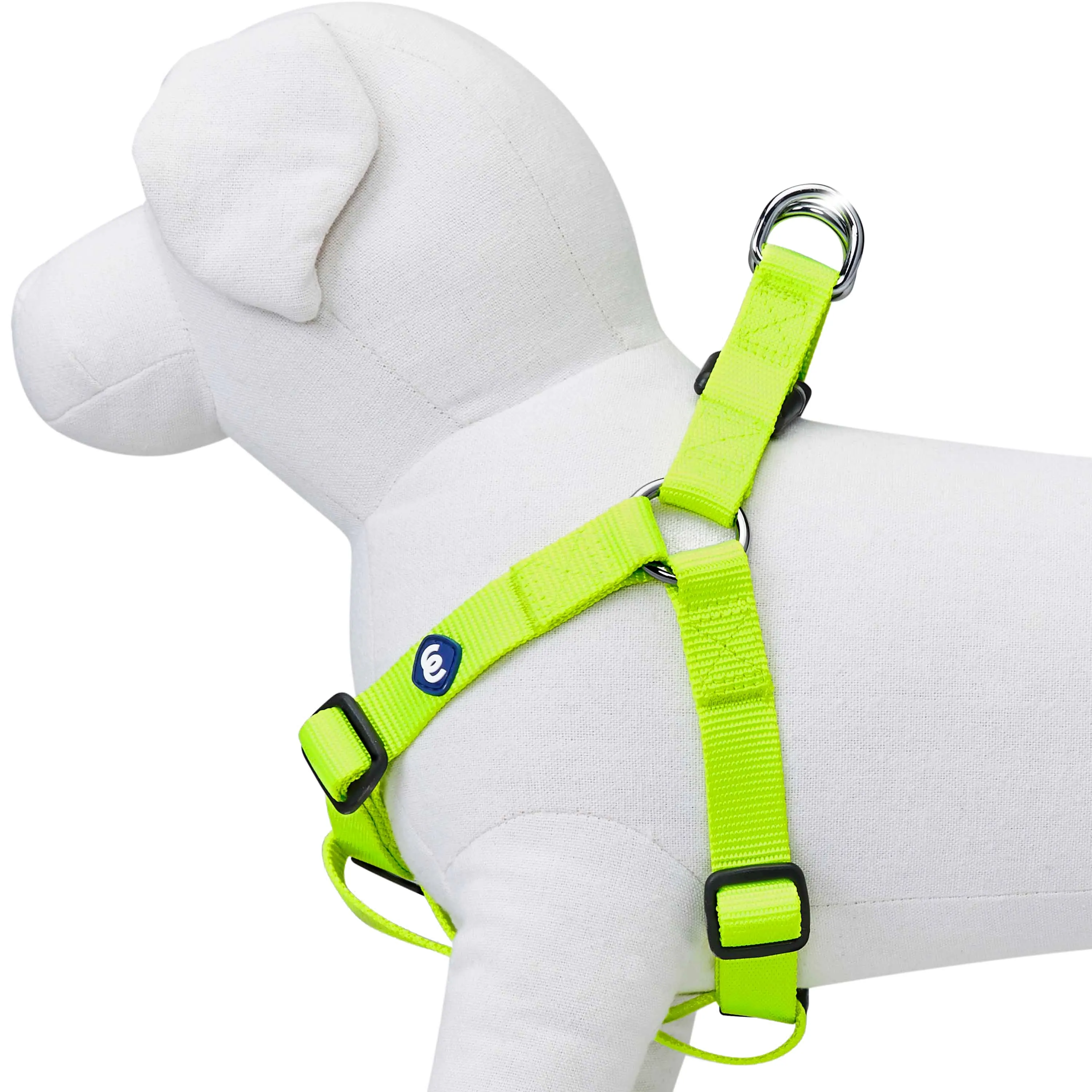 Classic Solid Color Adjustable Dog Harness, Green