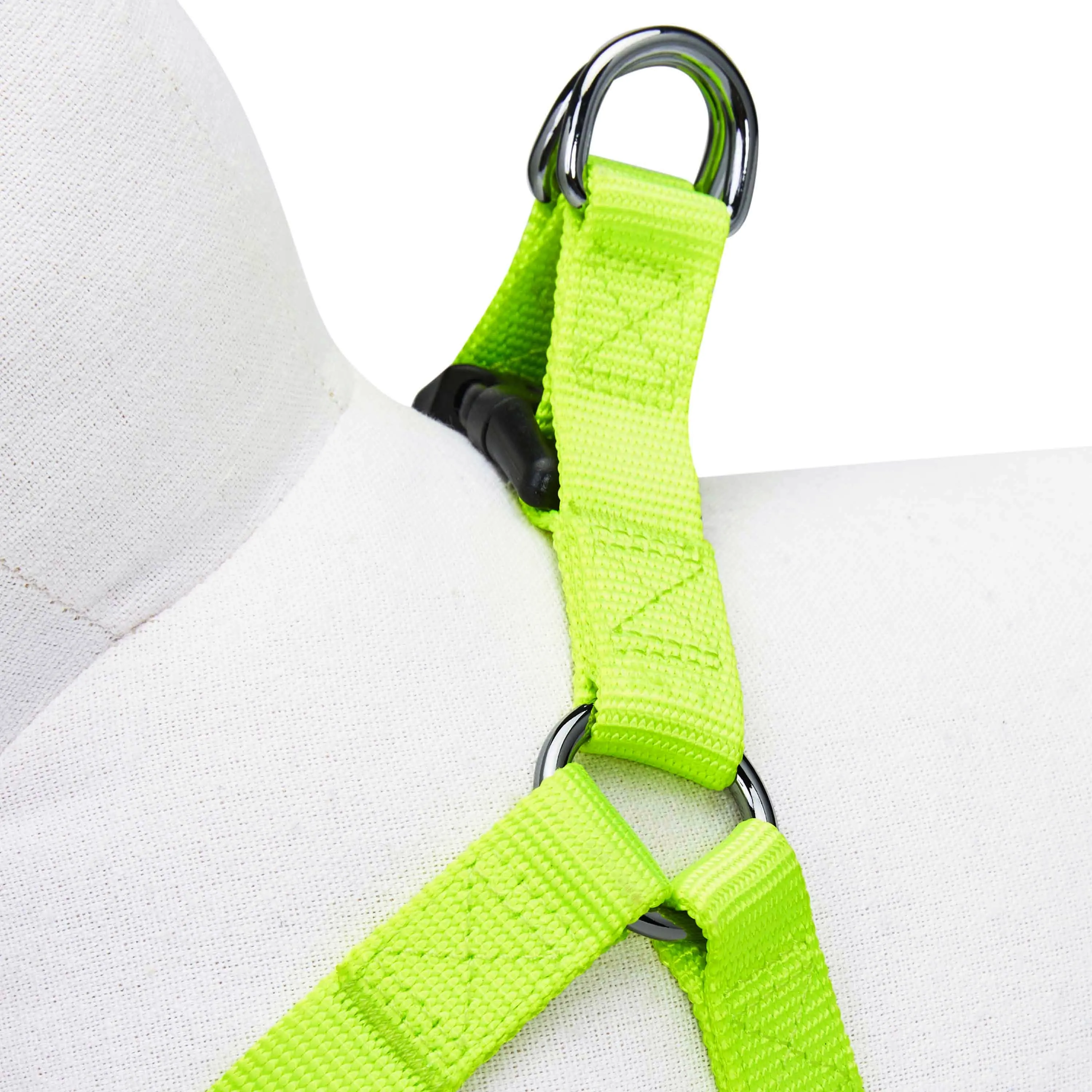 Classic Solid Color Adjustable Dog Harness, Green