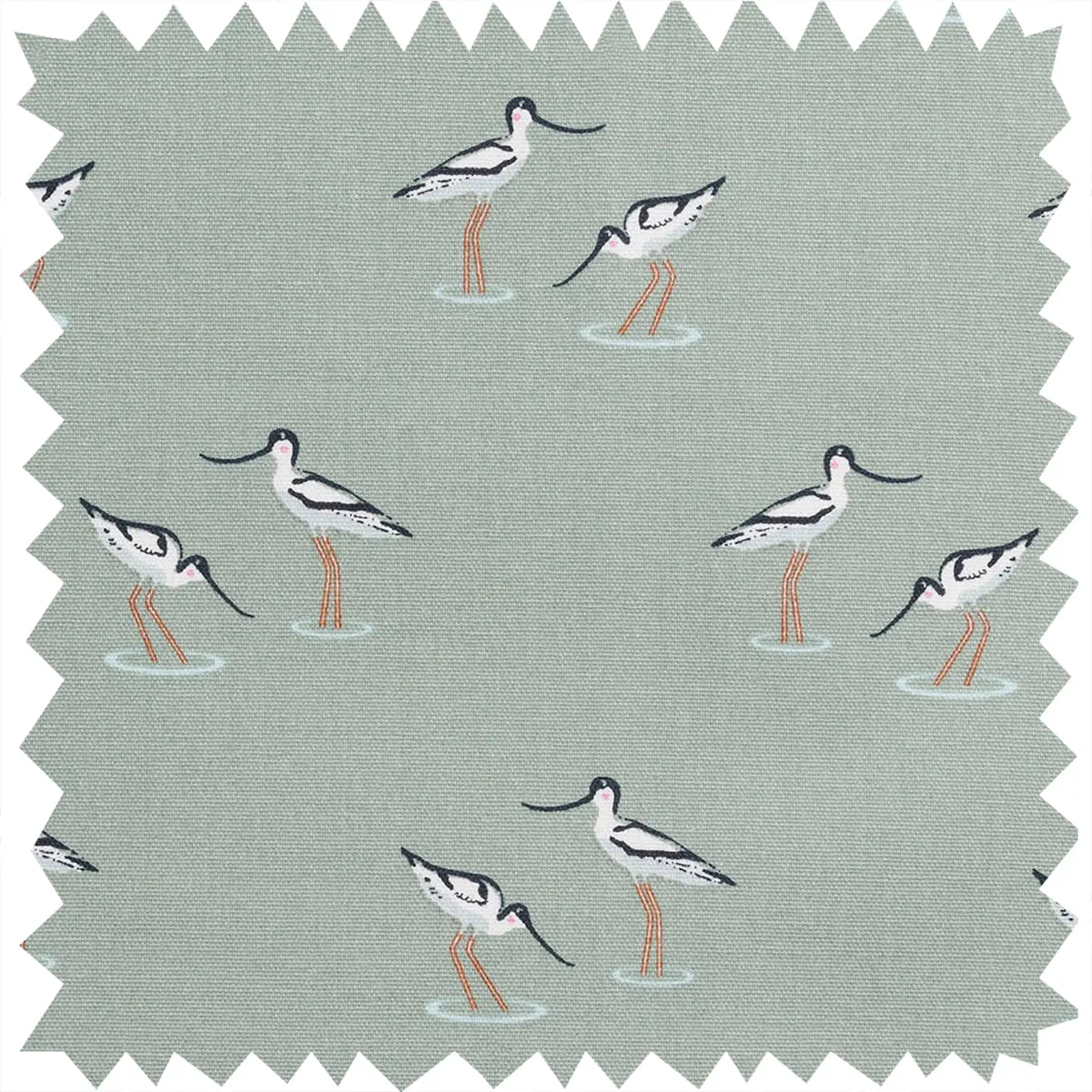 Coastal Birds Fabric Sample