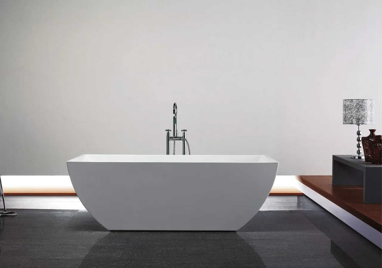 Contemporanea- 67" Composite Acrylic Free Standing Bathtub