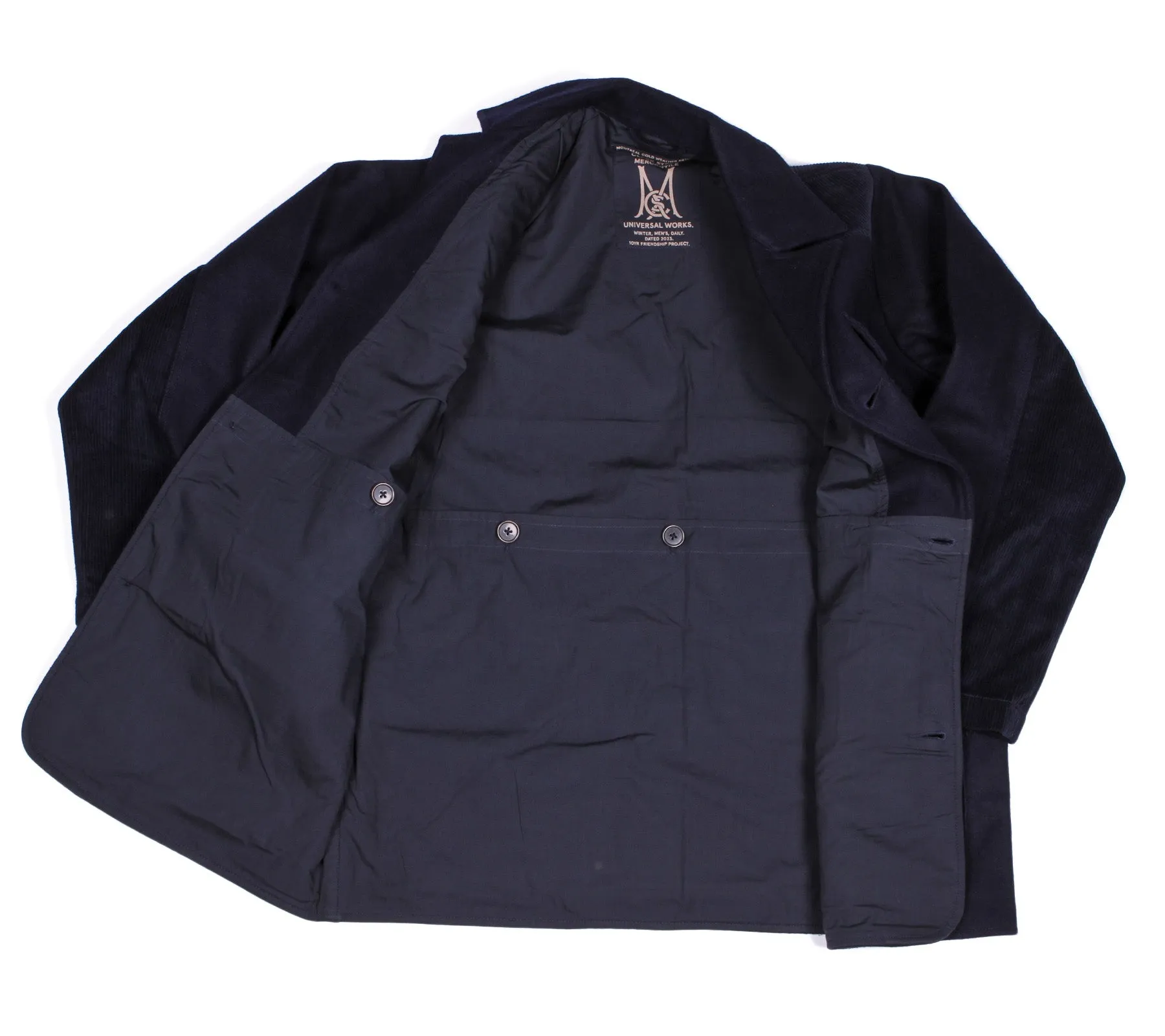 CSM x UW Goodwill Jacket | Navy Melton Wool