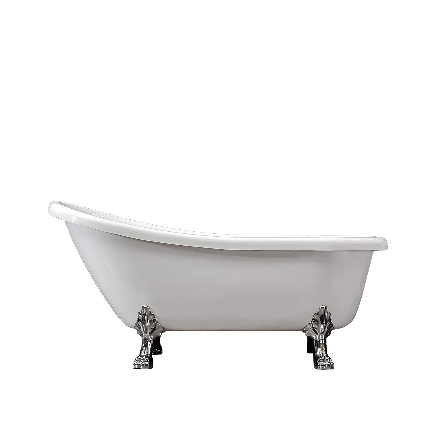 Dreamwerks 5.5 ft. Acrylic Claw Foot Oval Tub