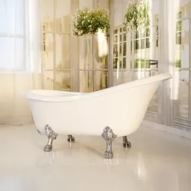 Dreamwerks 5.5 ft. Acrylic Claw Foot Oval Tub