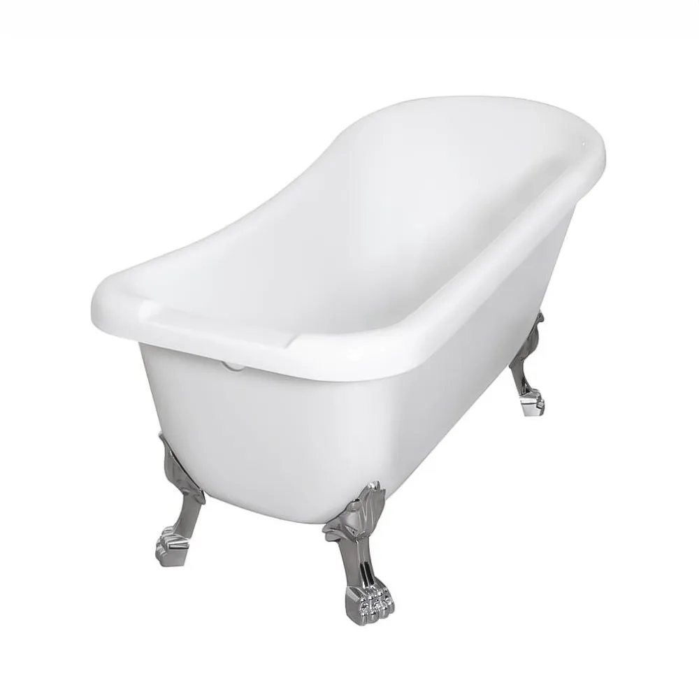 Dreamwerks 5.5 ft. Acrylic Claw Foot Oval Tub