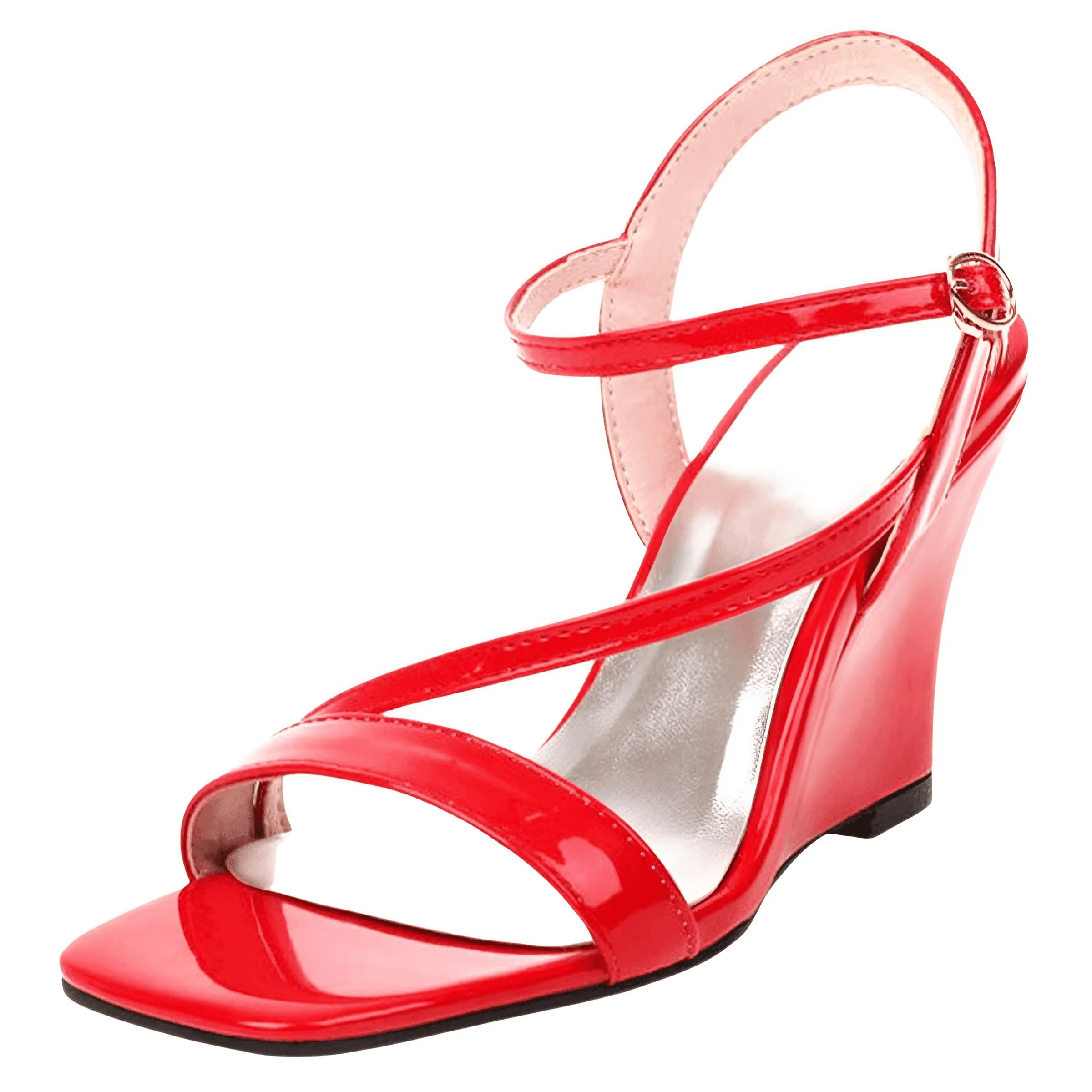 Elegant Open Toe High Wedge Strap Sandals For Women