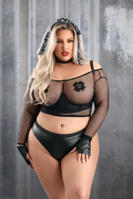 Fearless Biker Chick- Plus Size Biker Costume