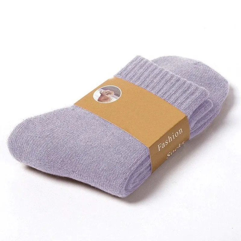 Groovywish Unisex Winter Wool Socks Men Anti-freezing Thick Stockings