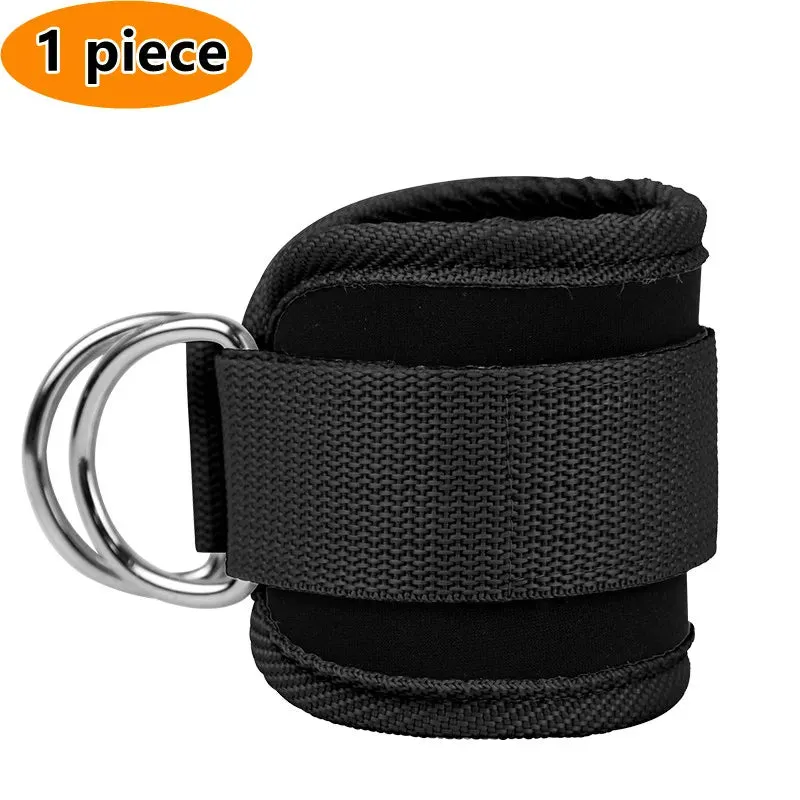 Gym Ankle Straps Double D-Ring Adjustable Neoprene Padded Cuffs Ankle Weight Leg Training Brace Support Sport Safety Abductors