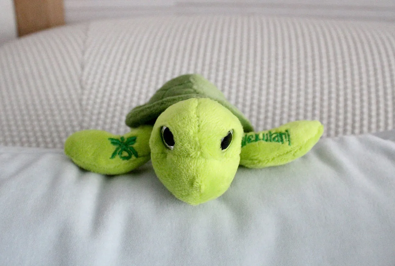 Halekulani Green Sea Turtle Plush Mini Magnet