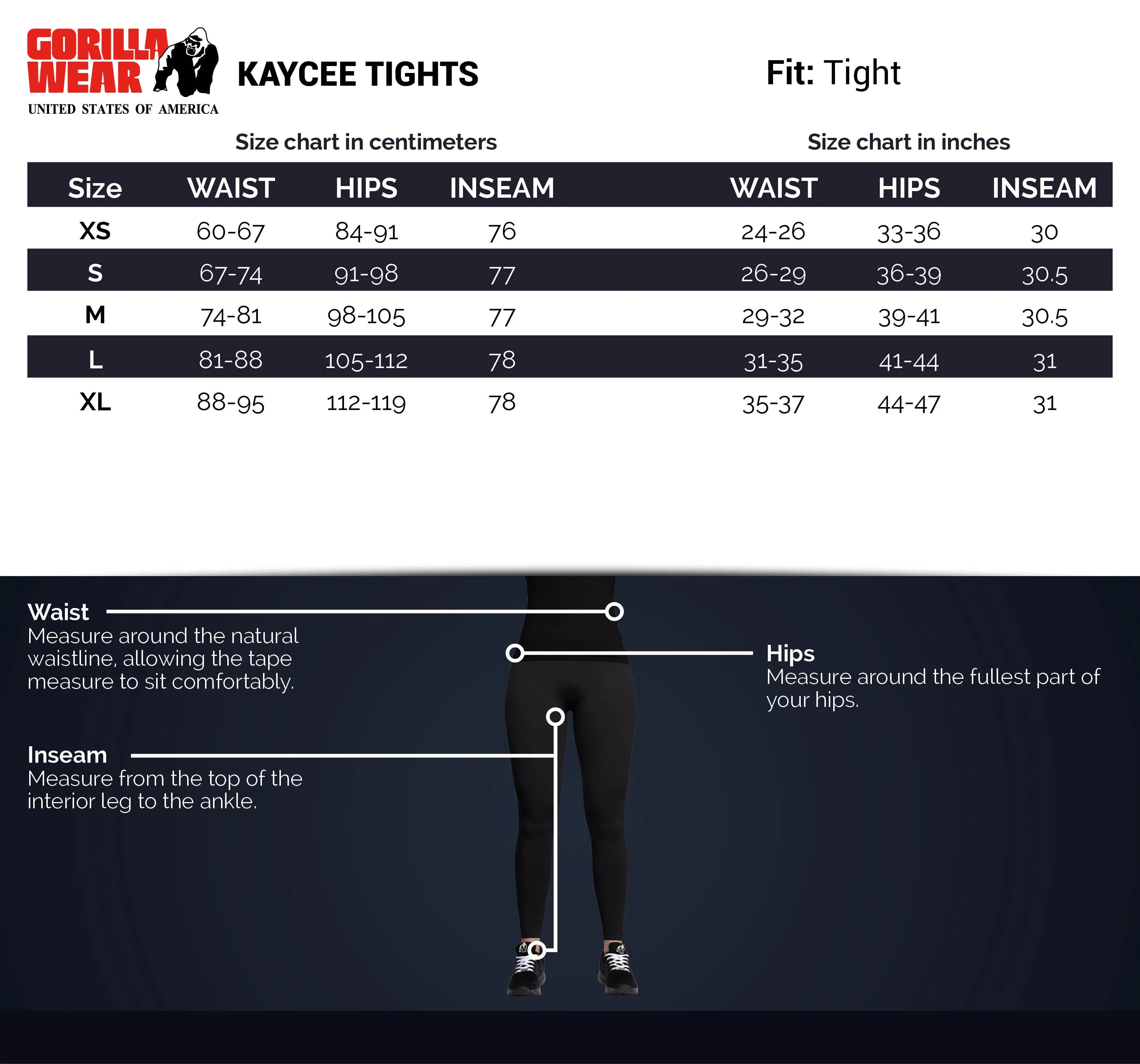 Kaycee Tight - Black/Black