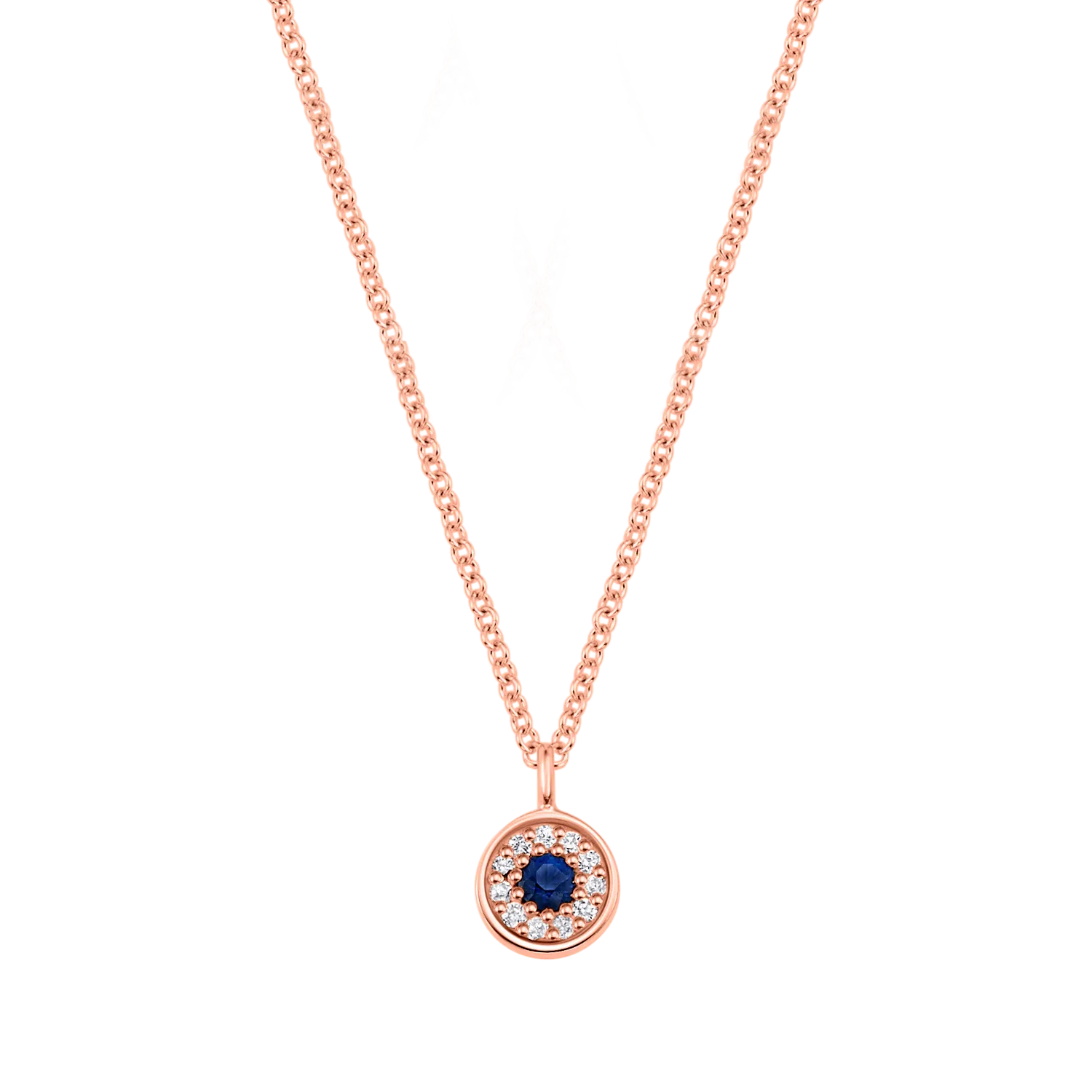 Kids Dainty Round Evil Eye Necklace