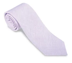 Lavender Rishra Linen Necktie - F2839