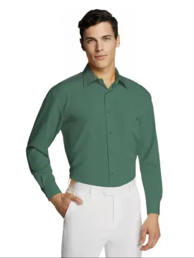 Men's Emerald Green Microfiber Coloured Shirt