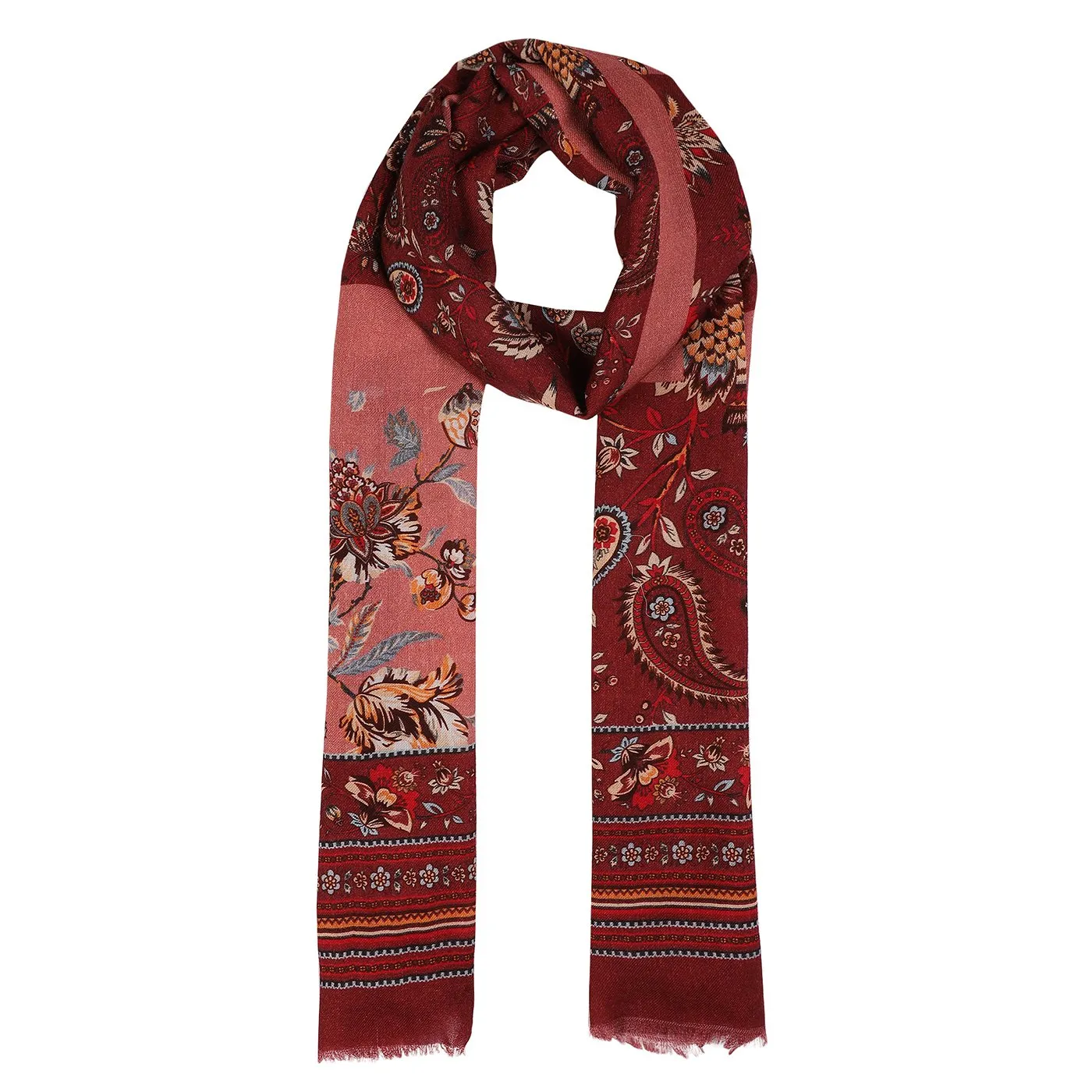 Paisley Garden Printed Woolen Stole